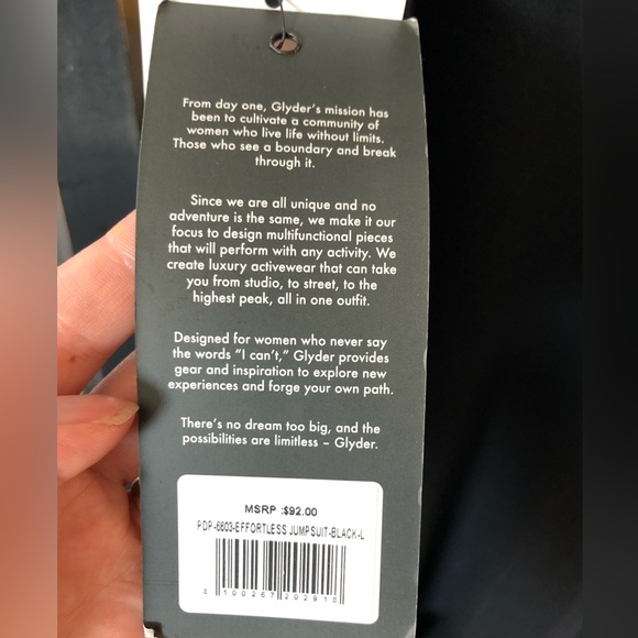 NWT Women’s Glyder Effortless Jumpsuit in black size large - Picture 5 of 15